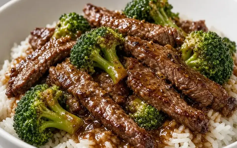 Beef and broccoli with quinoa