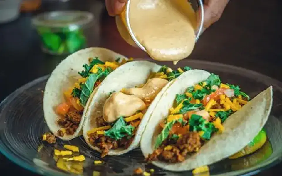 Beef tacos with cabbage