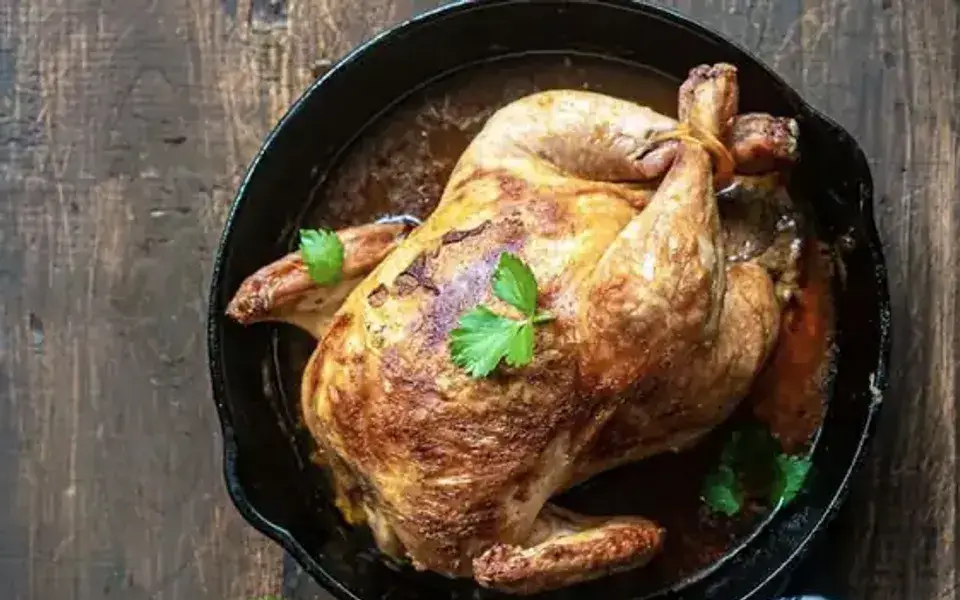 Chicken tagine with carrots and potatoes