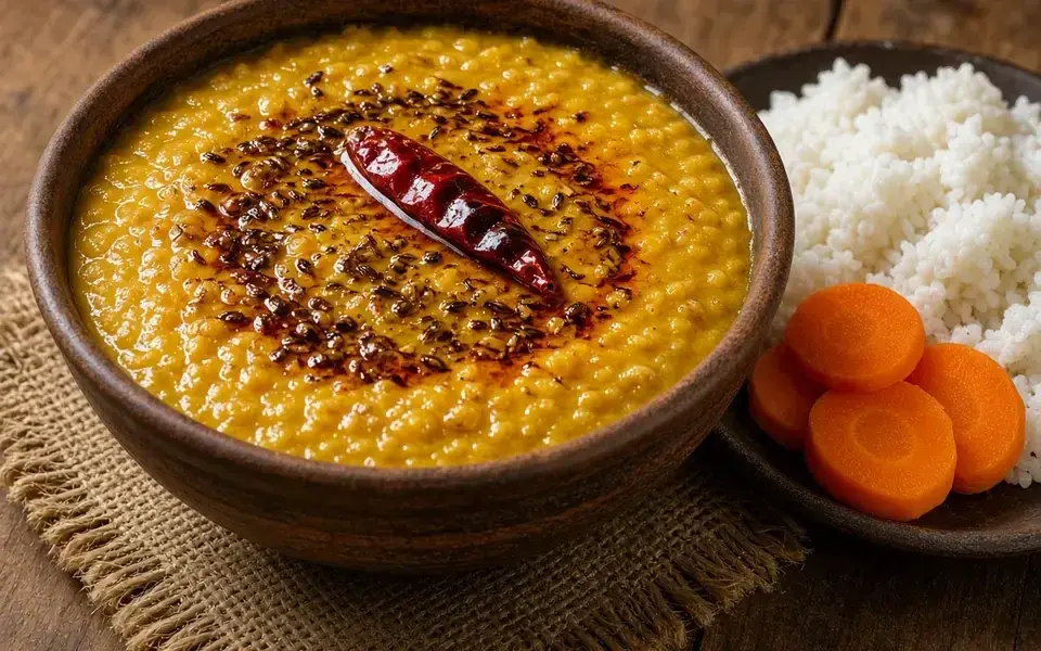 German lentils with carrots and potatoes