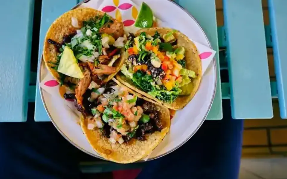 Pork tacos with cabbage