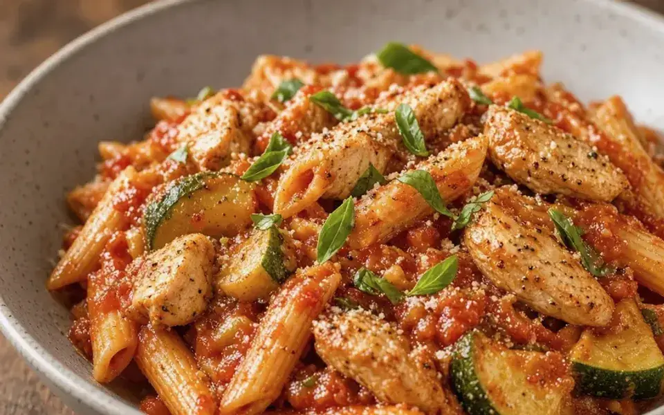 Tomato chickpea pasta